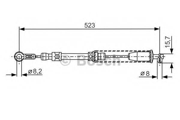 BOSCH 1987482108 Трос, стоянкова гальмівна система