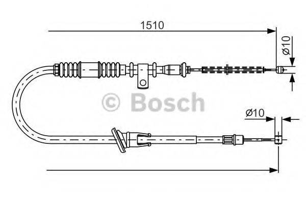 BOSCH 1987482163 Трос, стоянкова гальмівна система