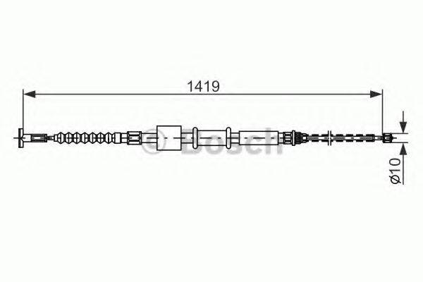 BOSCH 1987482178 Трос, стоянкова гальмівна система