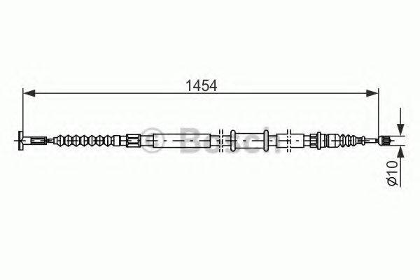 BOSCH 1987482179 Трос, стоянкова гальмівна система