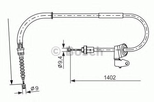 BOSCH 1987482226 Трос, стоянкова гальмівна система