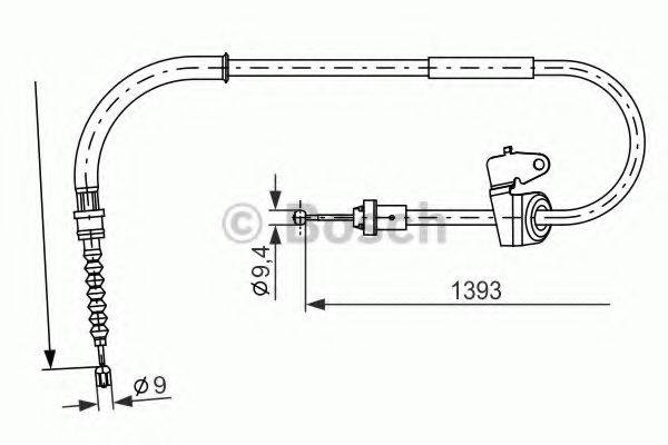 BOSCH 1987482227 Трос, стоянкова гальмівна система