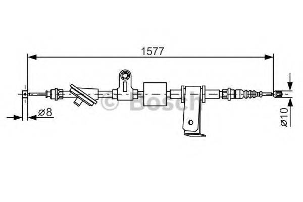 BOSCH 1987482286 Трос, стоянкова гальмівна система