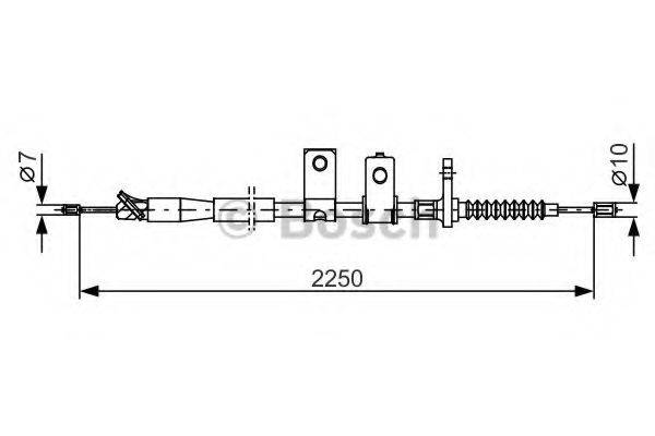 BOSCH 1987482343 Трос, стоянкова гальмівна система