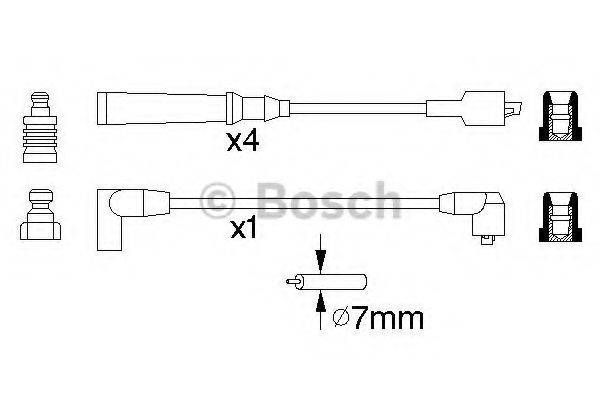 BOSCH 0986356890 Комплект дротів запалювання