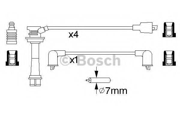 BOSCH 0986356951 Комплект дротів запалювання