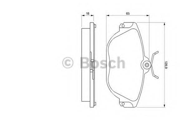 BOSCH 0986424016 Комплект гальмівних колодок, дискове гальмо