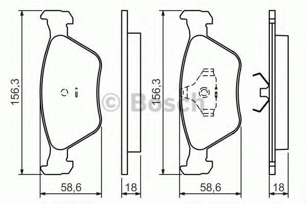 BOSCH 0986424200 Комплект гальмівних колодок, дискове гальмо