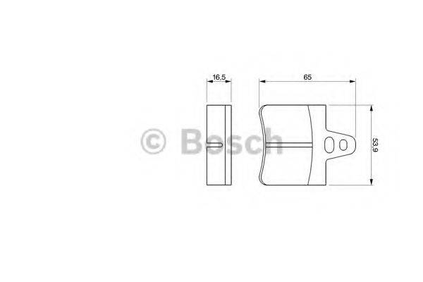 BOSCH 0986465751 Комплект гальмівних колодок, дискове гальмо