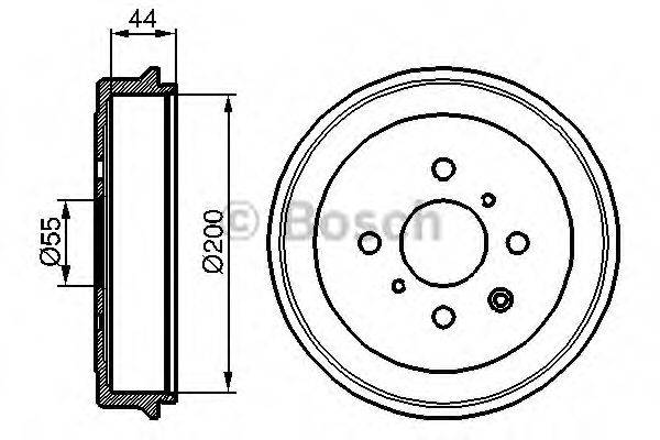 BOSCH 0986477148 Гальмівний барабан