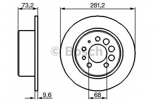 BOSCH 0986478143 гальмівний диск