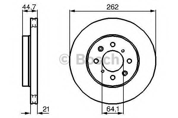 BOSCH 0986479B23 гальмівний диск