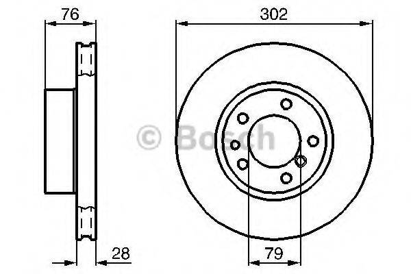 BOSCH 0986478317 гальмівний диск