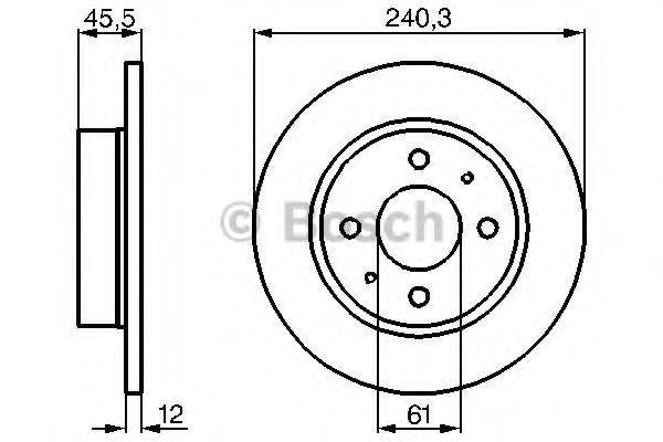 BOSCH 0986478368 гальмівний диск