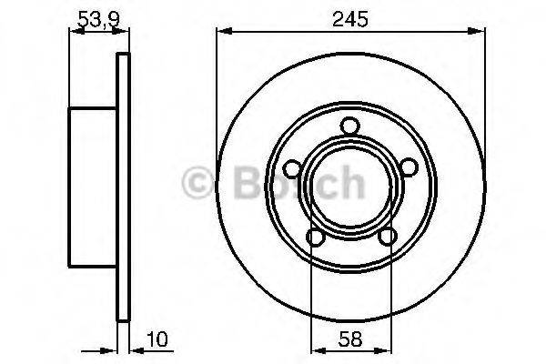 BOSCH 0986478461 гальмівний диск