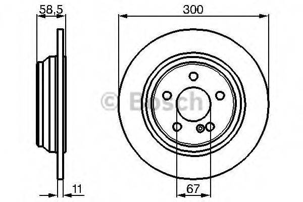 BOSCH 0986478472 гальмівний диск