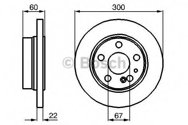 BOSCH 0986478566 гальмівний диск