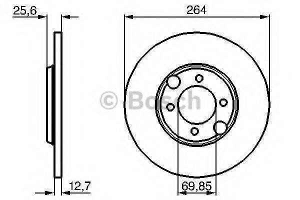 BOSCH 0986478689 гальмівний диск