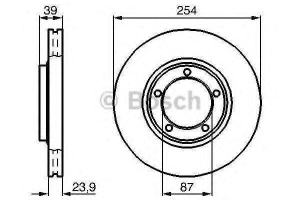 BOSCH 0986478714 гальмівний диск