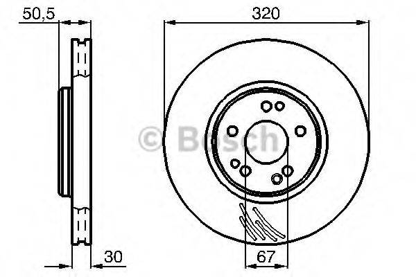 BOSCH 0986478792 гальмівний диск