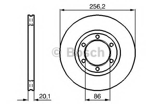 BOSCH 0986478802 гальмівний диск