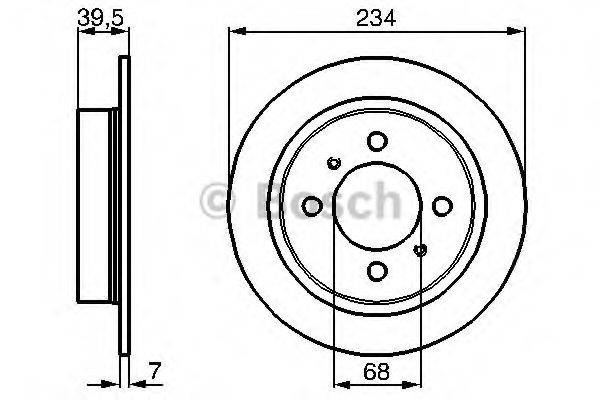 BOSCH 0986478865 гальмівний диск