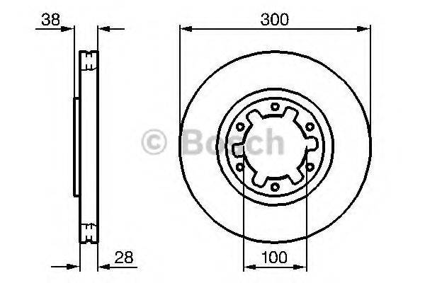 BOSCH 0986479031 гальмівний диск