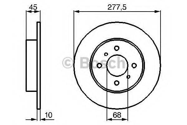 BOSCH 0986479105 гальмівний диск