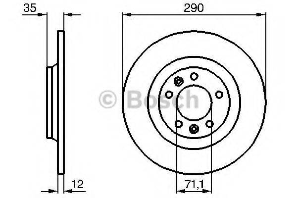 BOSCH 0986479194 гальмівний диск