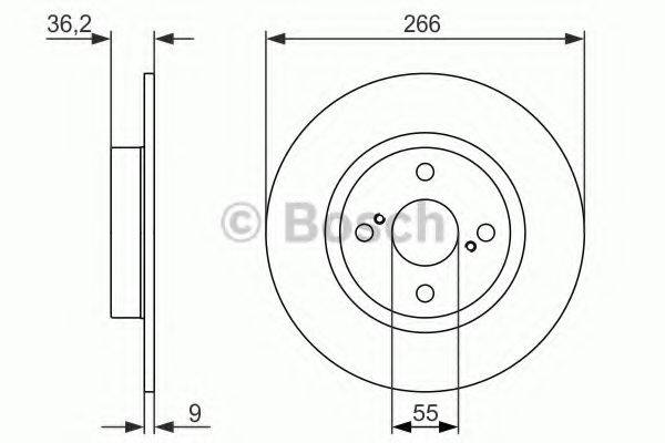 BOSCH 0986479335 гальмівний диск