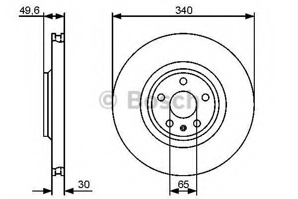 BOSCH 0986479464 гальмівний диск