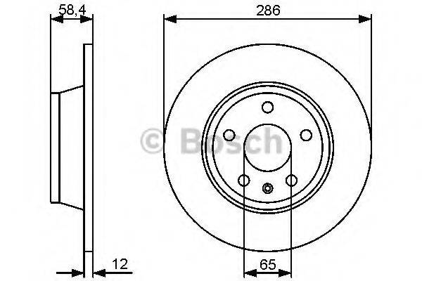 BOSCH 0986479465 гальмівний диск