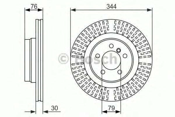 BOSCH 0986479489 гальмівний диск