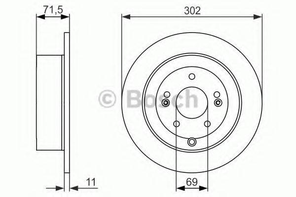 BOSCH 0986479C15 гальмівний диск