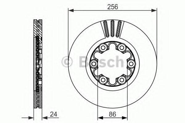 BOSCH 0986479712 гальмівний диск