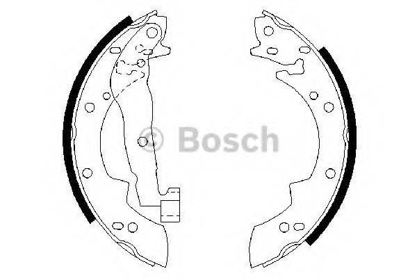 BOSCH 0986487076 Комплект гальмівних колодок