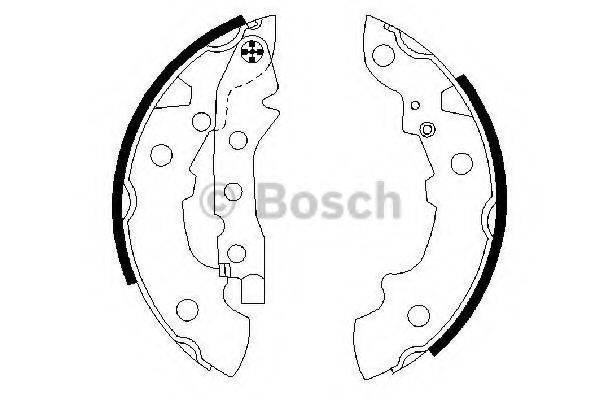 BOSCH 0986487089 Комплект гальмівних колодок