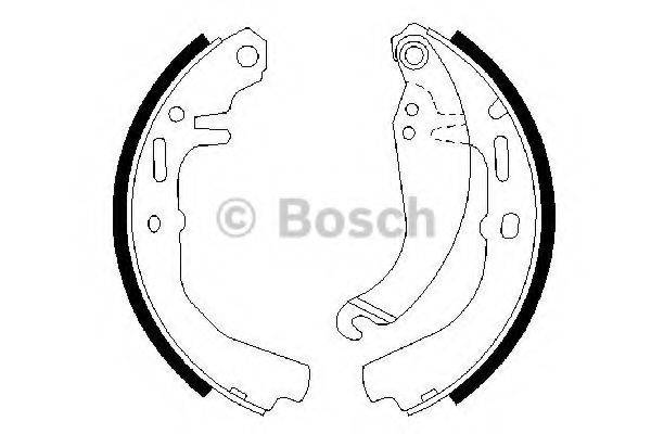 BOSCH 0986487109 Комплект гальмівних колодок