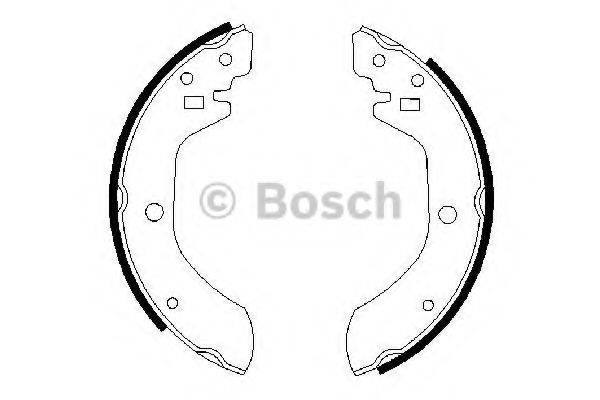 BOSCH 0986487164 Комплект гальмівних колодок