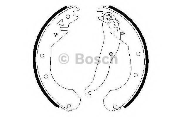 BOSCH 0986487201 Комплект гальмівних колодок