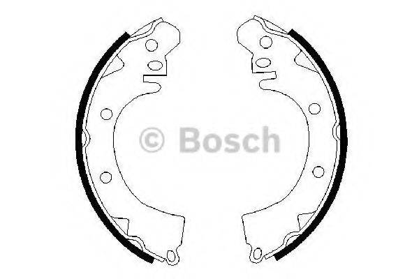 BOSCH 0986487208 Комплект гальмівних колодок