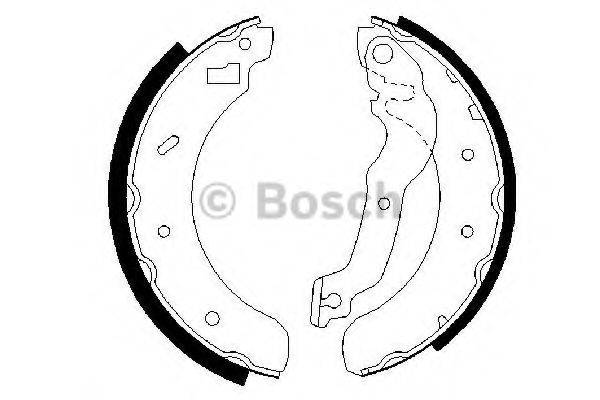 BOSCH 0986487241 Комплект гальмівних колодок