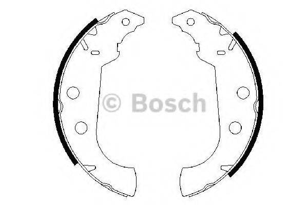 BOSCH 0986487243 Комплект гальмівних колодок