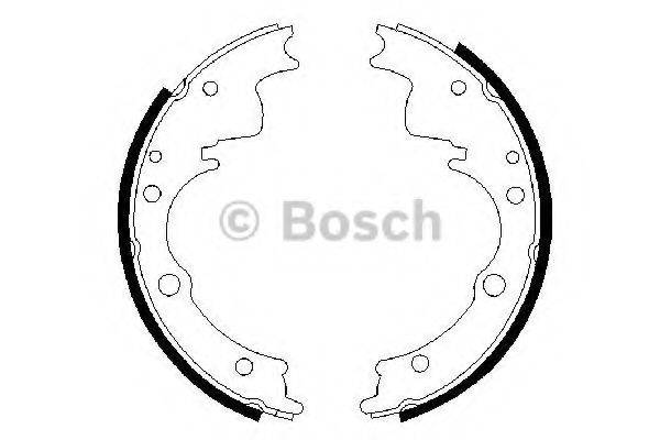 BOSCH 0986487287 Комплект гальмівних колодок