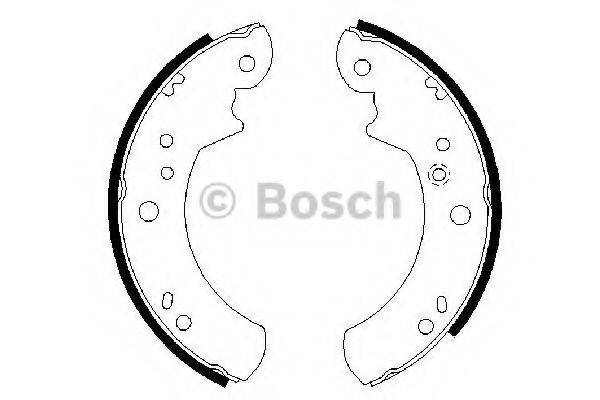 BOSCH 0986487328 Комплект гальмівних колодок