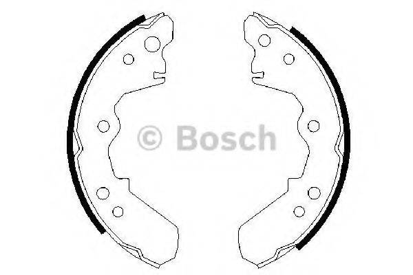 BOSCH 0986487376 Комплект гальмівних колодок