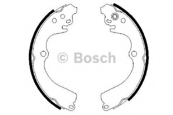 BOSCH 0986487463 Комплект гальмівних колодок