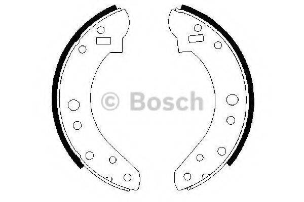 BOSCH 0986487466 Комплект гальмівних колодок