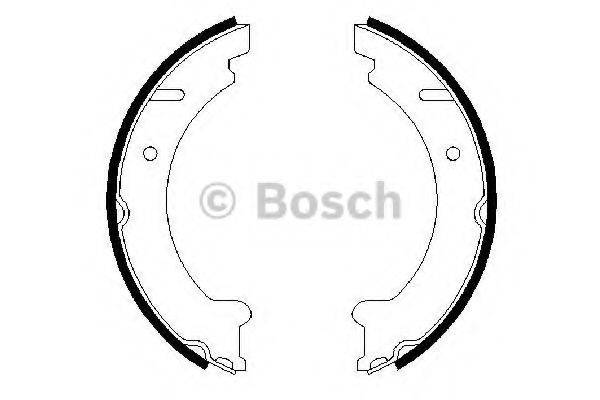 BOSCH 0986487548 Комплект гальмівних колодок, стоянкова гальмівна система