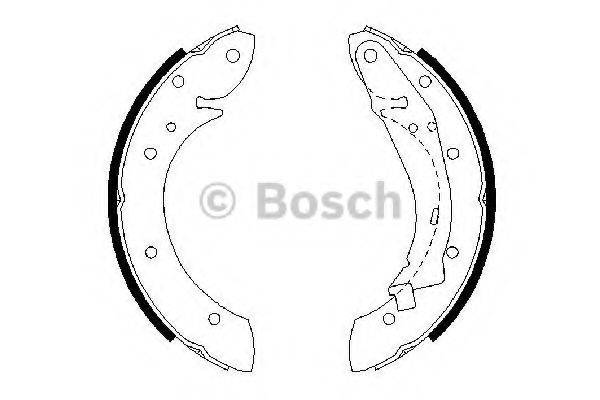 BOSCH 0986487552 Комплект гальмівних колодок